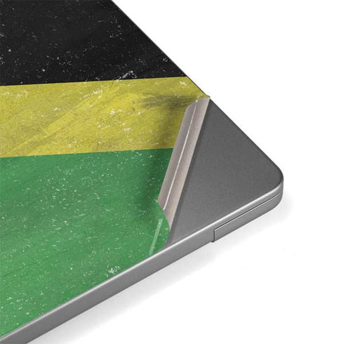 Jamaica Flag Distressed Apple MacBook Pro 14-inch Skin